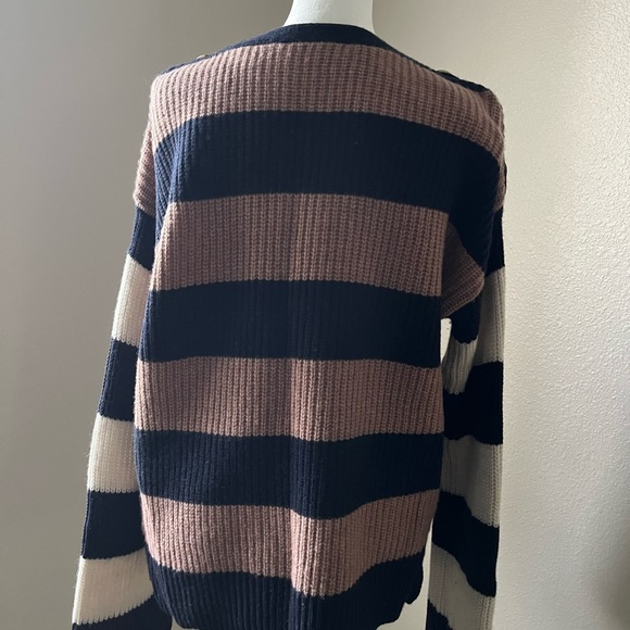MADEWELL-Calloway Boatneck Pullover in Stripes - Picture 2 of 4